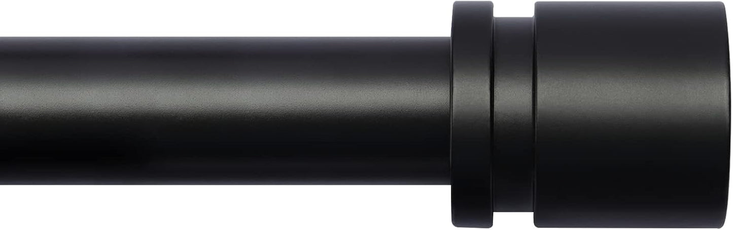 Adjustable Curtain Rod with Aluminium Finials