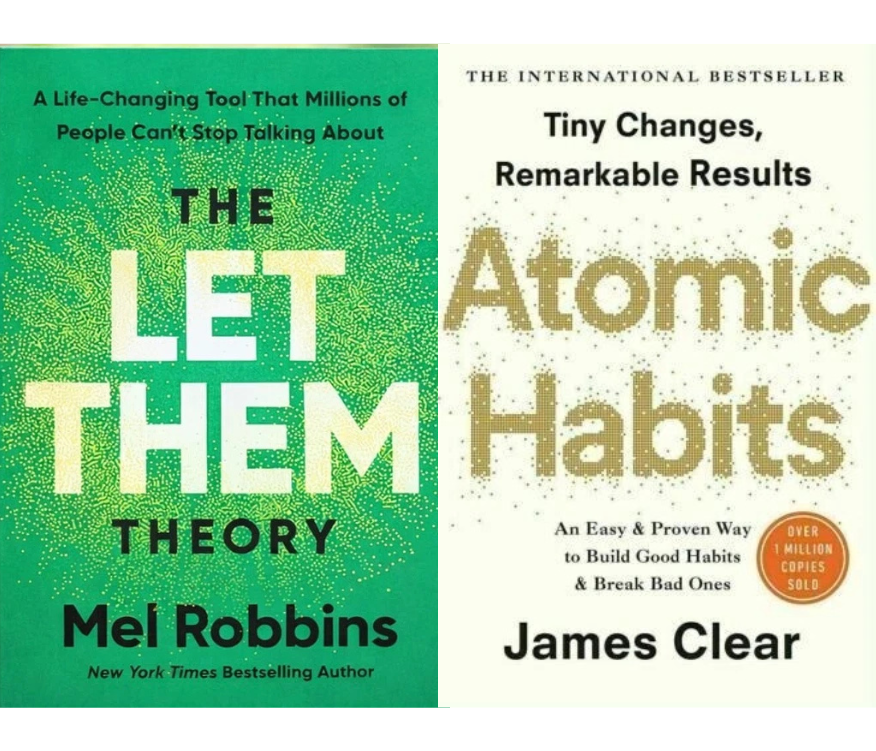 2 Book Set: Atomic Habits & The Let Them Theory – Motivational Paperback Collection
