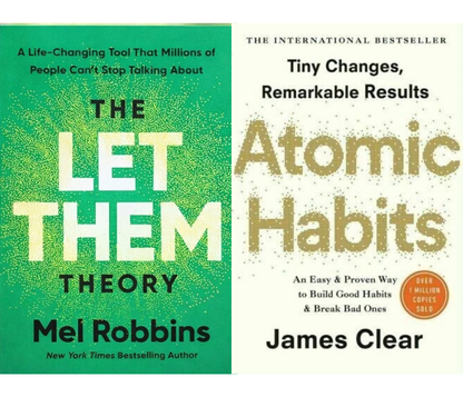 2 Book Set: Atomic Habits & The Let Them Theory – Motivational Paperback Collection
