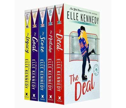 Elle Kennedy Off-Campus Series 5-Book Collection – The Deal, The Mistake, The Score, The Goal & The Legacy – English Paperback Set