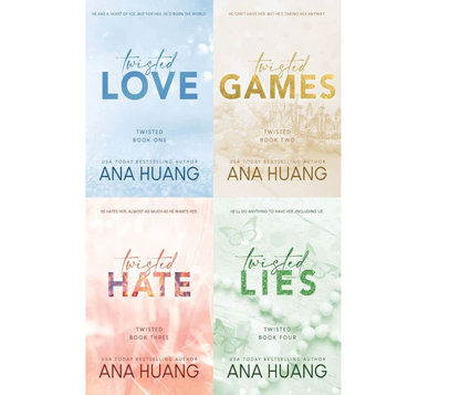 Ana Huang Twisted Series Collection – Twisted Love, Twisted Games, Twisted Hate & Twisted Lies – 4 Paperback Book Set