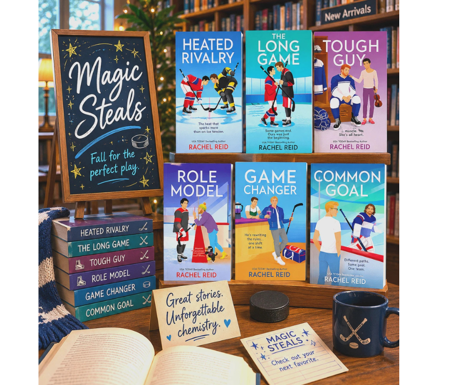 Rachel Reid Game Changers Series – Game Changer, Heated Rivalry, Tough Guy, Common Goal, Role Model & The Long Game – 6 Paperback Book Set
