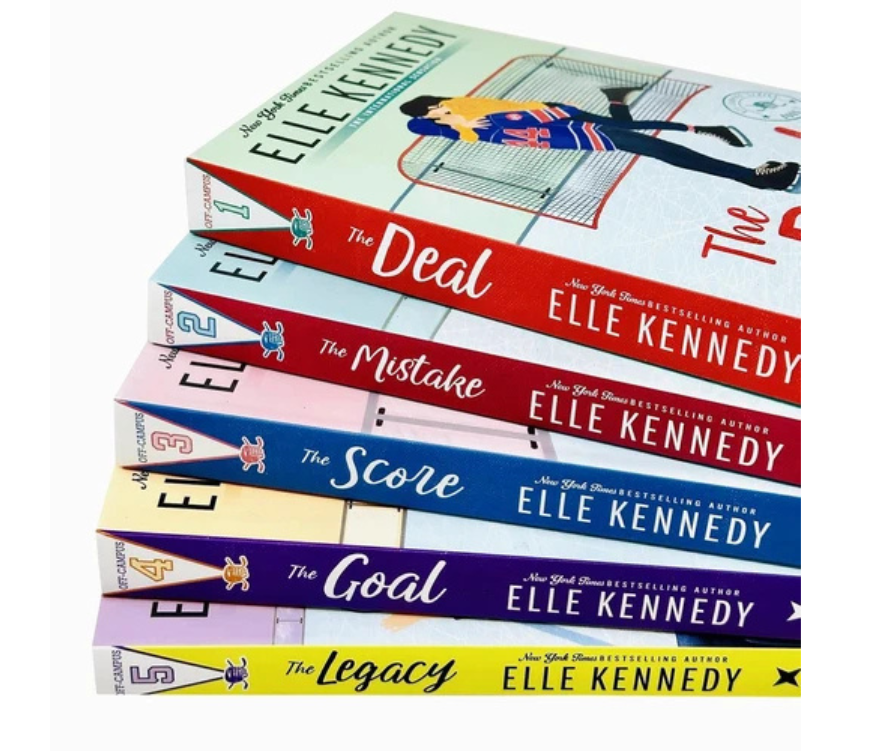 Elle Kennedy Off-Campus Series 5-Book Collection – The Deal, The Mistake, The Score, The Goal & The Legacy – English Paperback Set