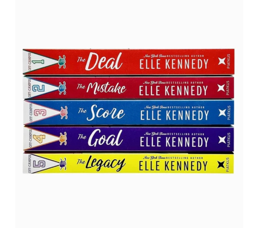 Elle Kennedy Off-Campus Series 5-Book Collection – The Deal, The Mistake, The Score, The Goal & The Legacy – English Paperback Set