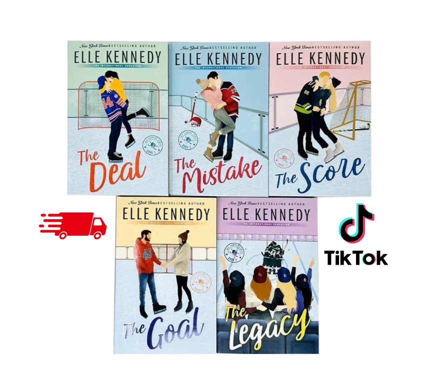 Elle Kennedy Off-Campus Series 5-Book Collection – The Deal, The Mistake, The Score, The Goal & The Legacy – English Paperback Set