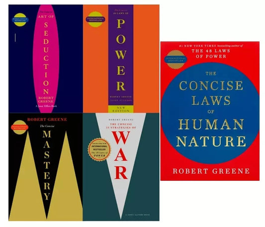 Robert Greene Collection 5 Books Set - [CONCISE] Seduction, Power..